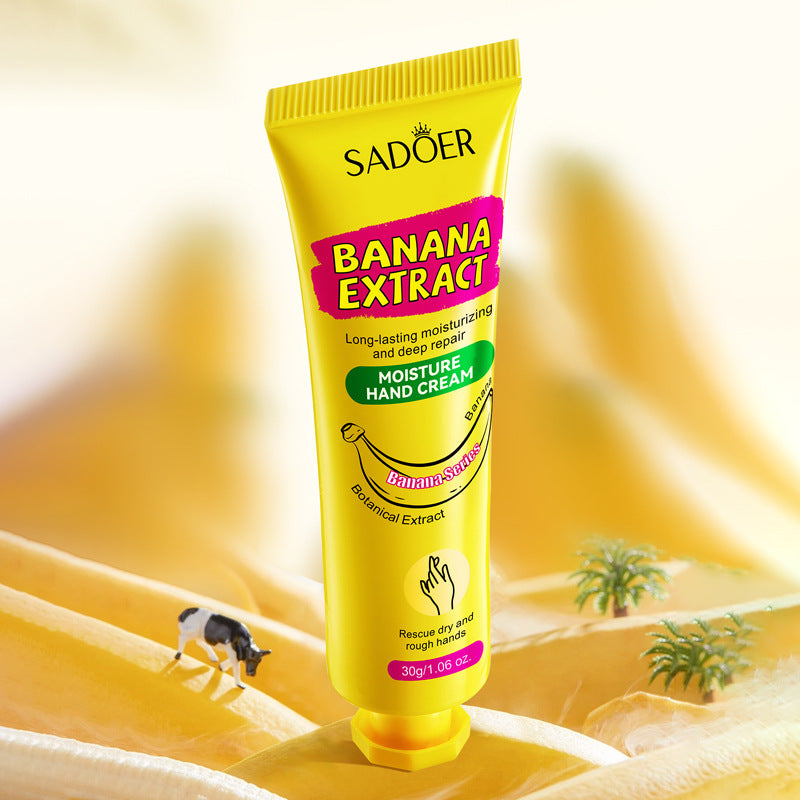 Banana Hydrating Hand Cream30g SADOER Moisturizing and anti-chapped autumn and winter hand cream  wholesale