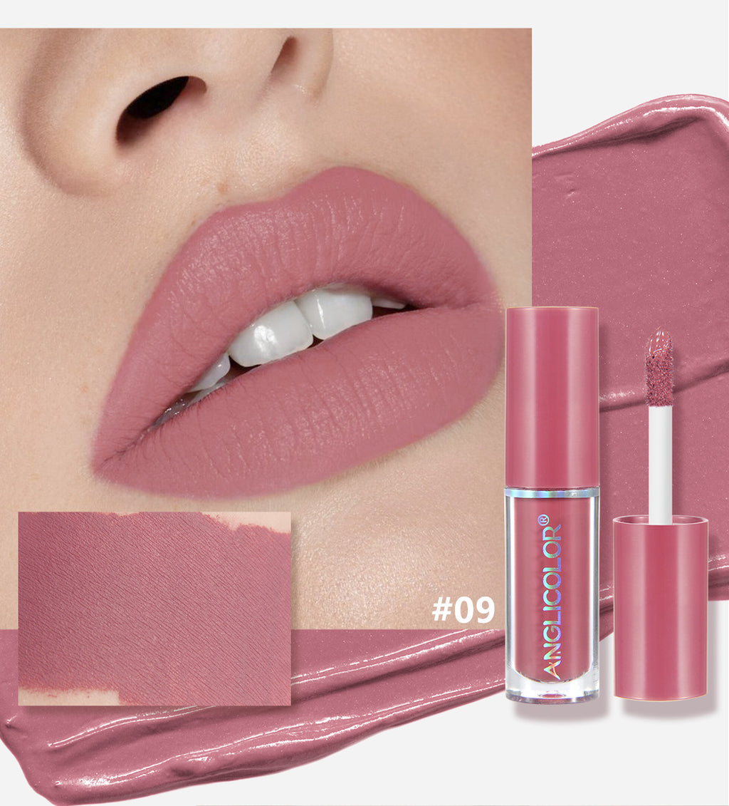 12Color Lip Glaze Set Velvet Matte Matte Lip Gloss Non-Fading Liquid Lipstick European and American Makeup