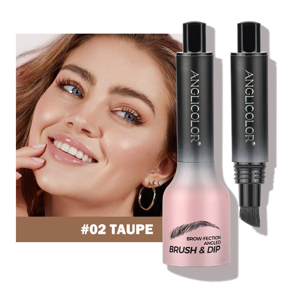 Hot-Selling Eyebrow Dye Cream Upgraded Version Press-Type Fine Brush Head Eyebrow Cream Waterproof Smudge-Proof Wild Eyebrow Pencil