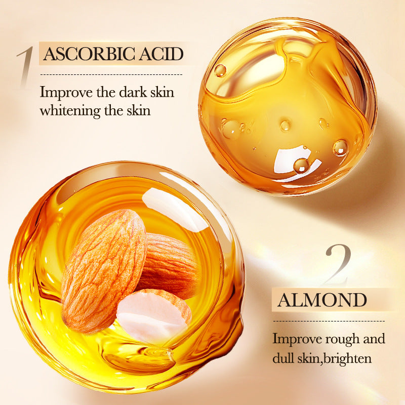 Sweet Almond Whitening Scrub Body Wash500ml SADOER  foreign trade wholesale of cleansing body wash