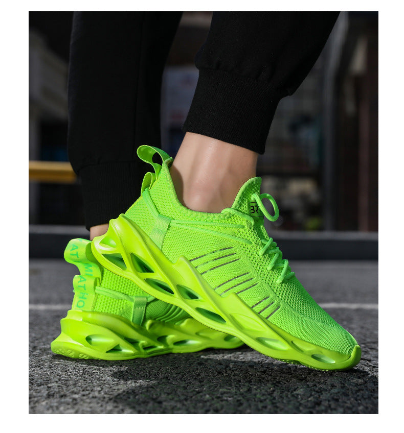 Summer Youth Coconut Shoes for Middle and High School Students, Breathable Mesh Blade Edge, Wear-resistant, Non-slip Sports Running Shoes, Casual Trendy Shoes