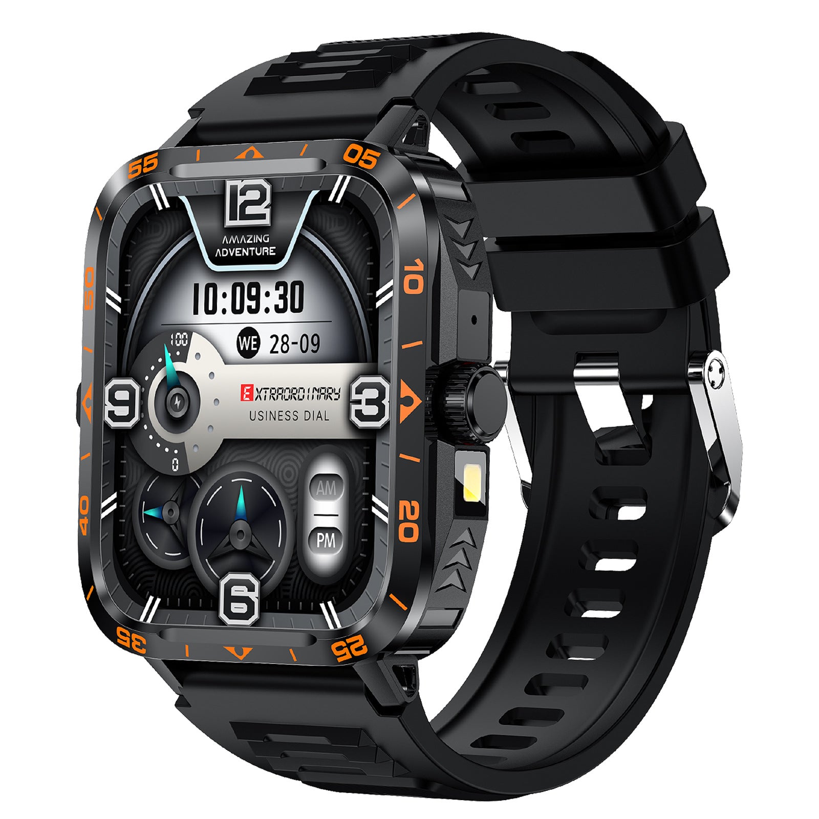 ZW59Smart Watch Bluetooth Call True Heart Rate Step Sleep Monitoring Blood Pressure Message Reminder Flashlight Sports