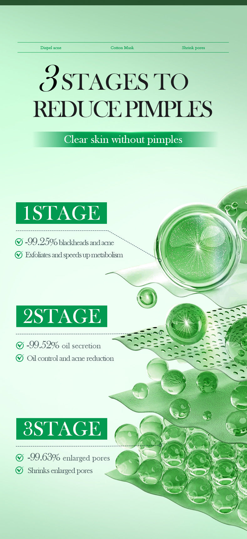 Salicylic Acid Skincare Series SADOER Anti-acne Amino Acid Moisturizing and Hydrating Skin Care Products  Foreign Trade Approval