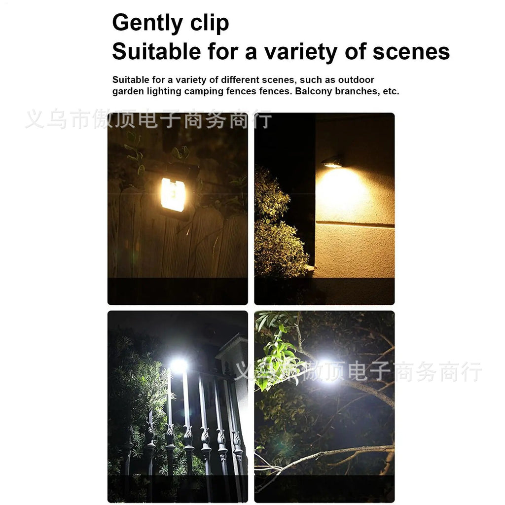 Solar Clip Light Human Body Sensing Outdoor Garden Light Garden Lighting Solar Fence Light Wall Light