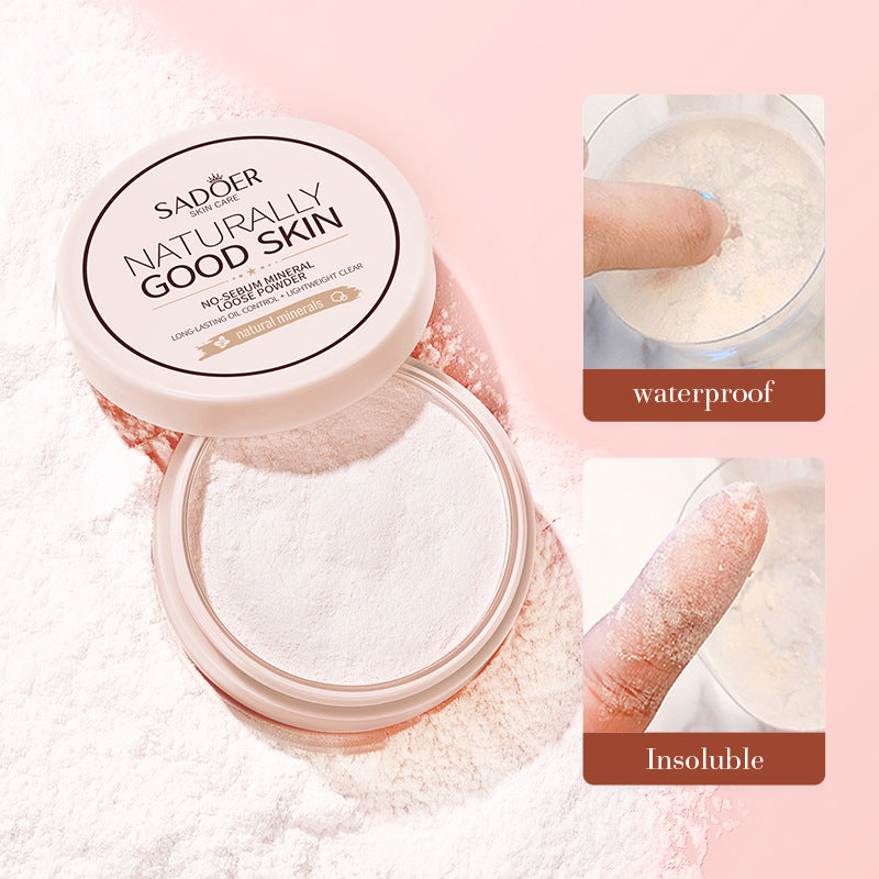 Makeup SADOER Mineral Loose Powder Refreshing Lightweight Setting Concealer Powder  Wholesale