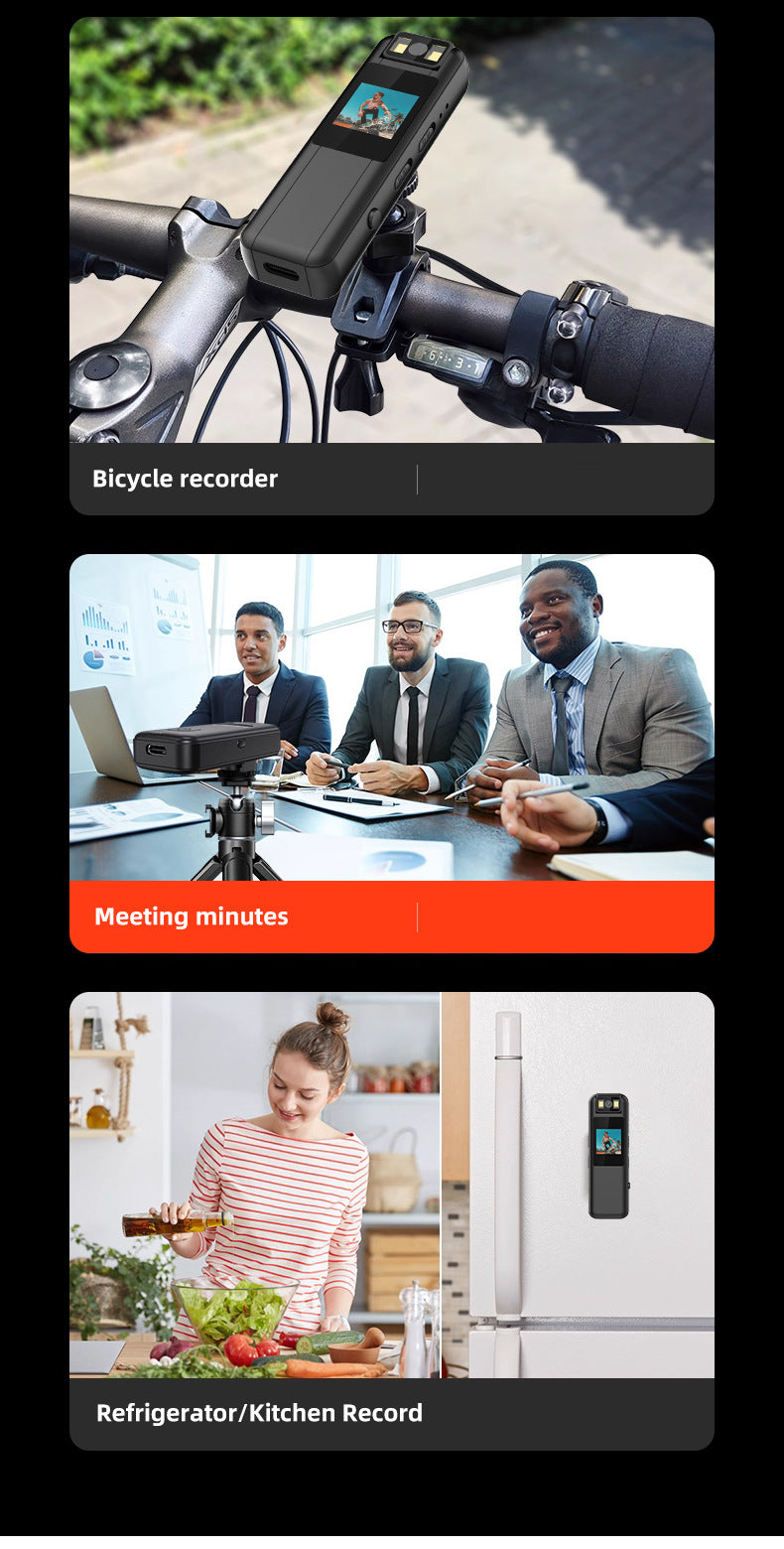 Private Model New Rotating Sports Camera Back Clip Sports Cycling Camera Outdoor Bicycle Riding Recorder