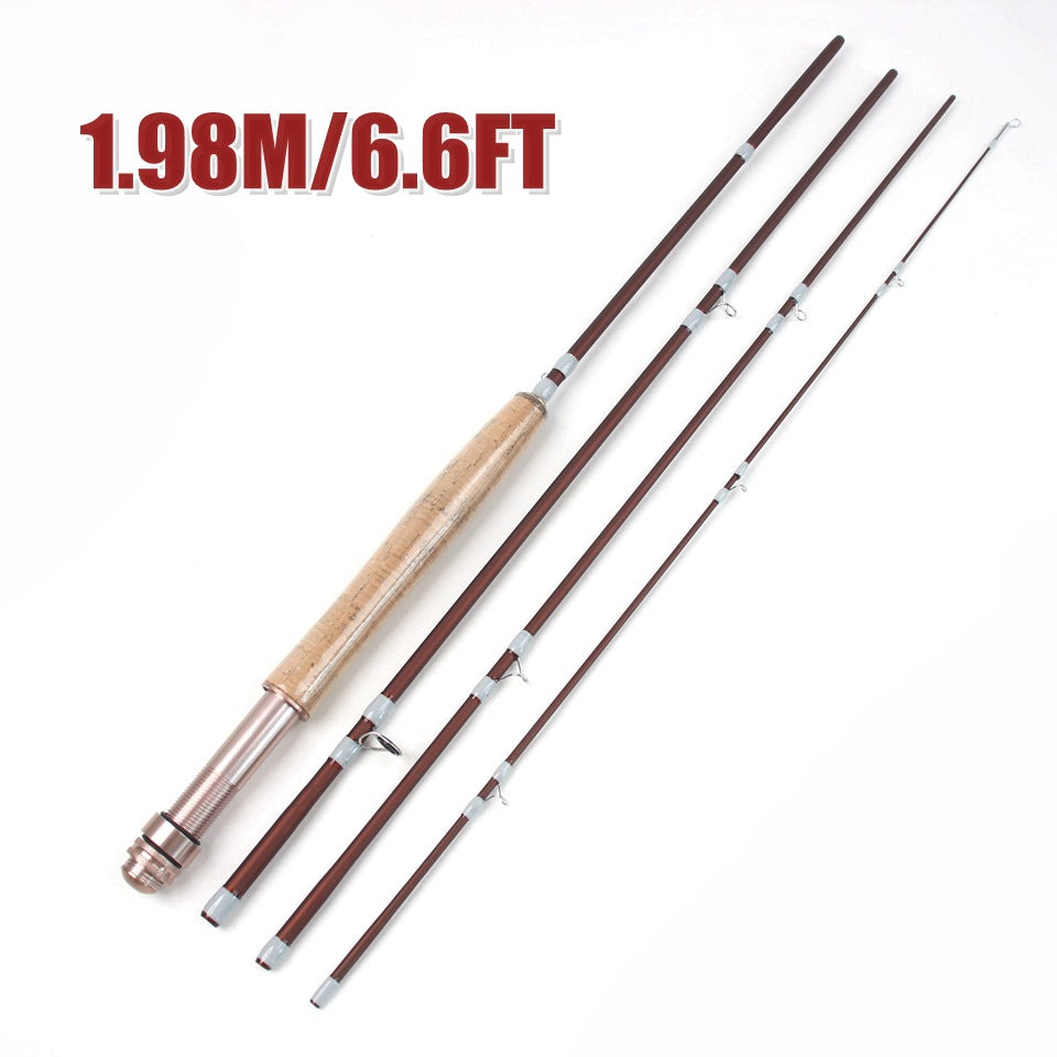Fly Rod5/6#Fly fishing rod carbon ultra-light4Jie Xixiu Fishing Rod European and American Popular Fishing Gear Manufacturer Wholesale