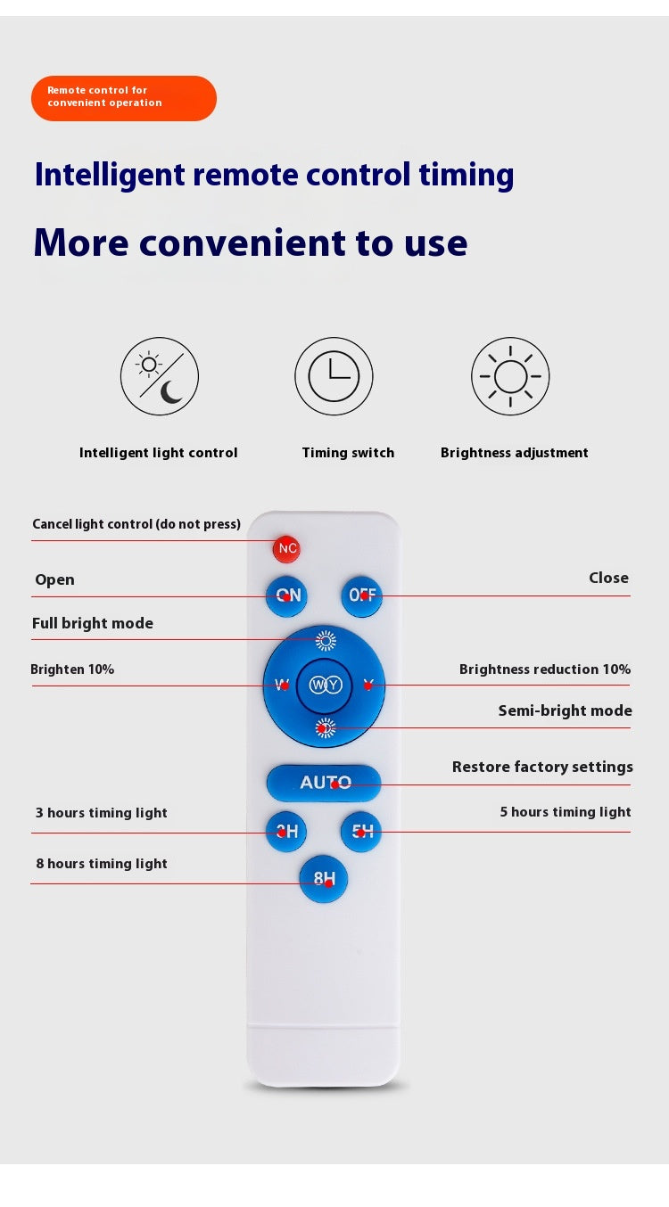 Wholesale New Solar Garden Lights for Rural Outdoor Rainproof ABS Body with LED Light Source IP65 Rating for Foreign Trade
