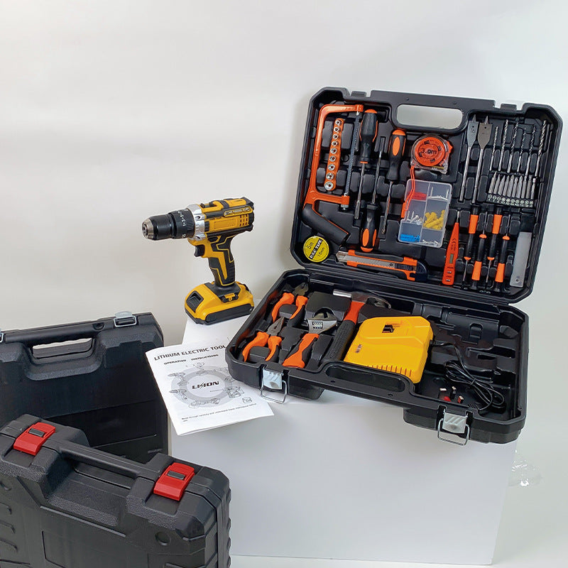 DW Hardware Tool Set Car Repair Tools Multi-Functional Electric Drill Impact Drill Electrician Set