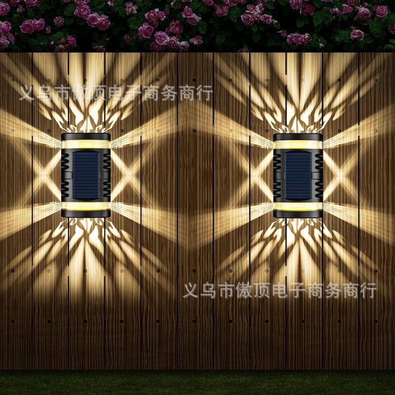 Solar Light Outdoor Human Body Induction Wall Light Waterproof Garden Courtyard Light Colorful Landscape Light LED Street Light