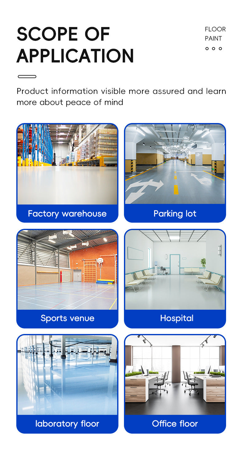 Home Floor Paint Three-in-One Epoxy Floor Paint Cement Floor Water-Based High Solid Wear-Resistant Resin Southeast Asia Environmental Protection