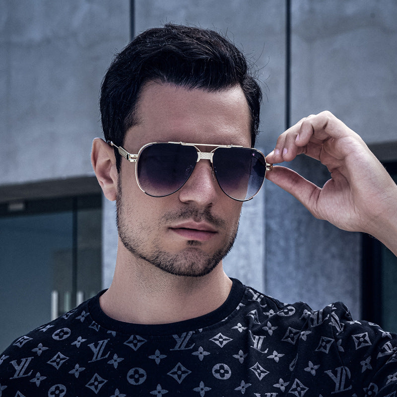 Double Bridge Toad Glasses Men's European and American Fashion Punk Style Sunglasses Outdoor Sports Sun Protection Glasses sunglasses