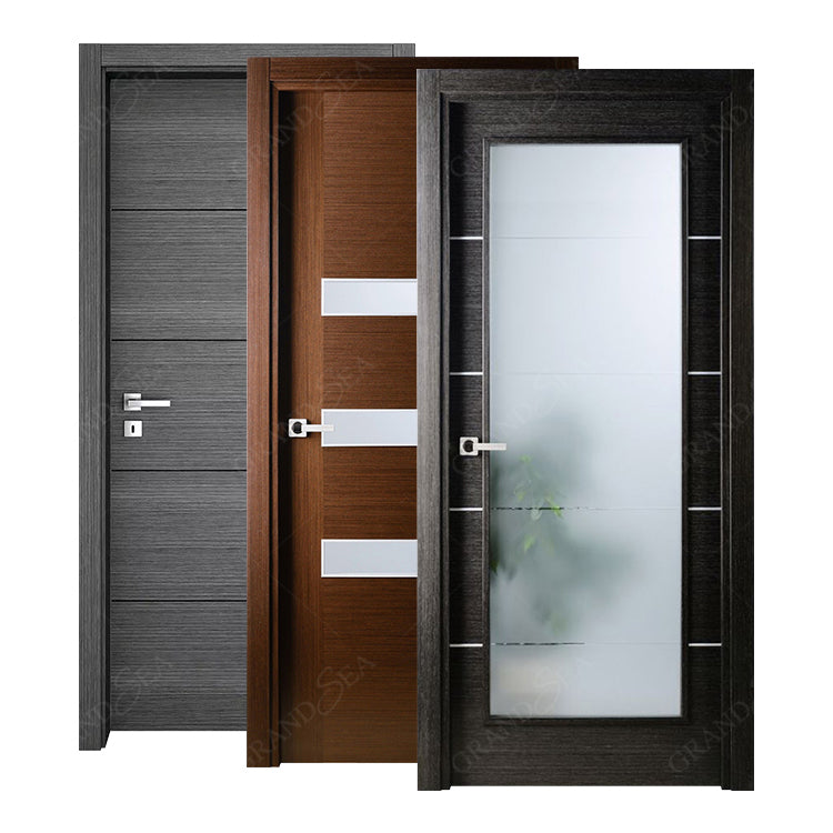 Luxurious Wooden Internal Door Design Doors Interior With Frame for Bedroom Apartment Villa