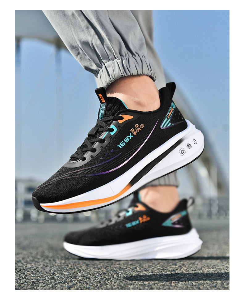 2025Large Size Marathon Running Shoes for Men and Women, Outdoor Aerobic Running, Lightweight and Breathable, Student Physical Test Running Shoes
