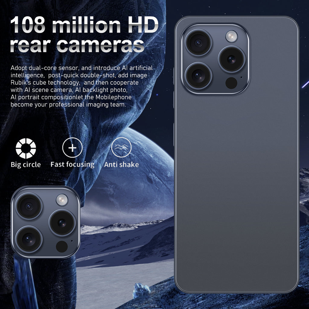 Specially designed for mobile phones i15 ProMax Smartphone7.3Large Screen16+1T Android4G Mobile Phone Yes