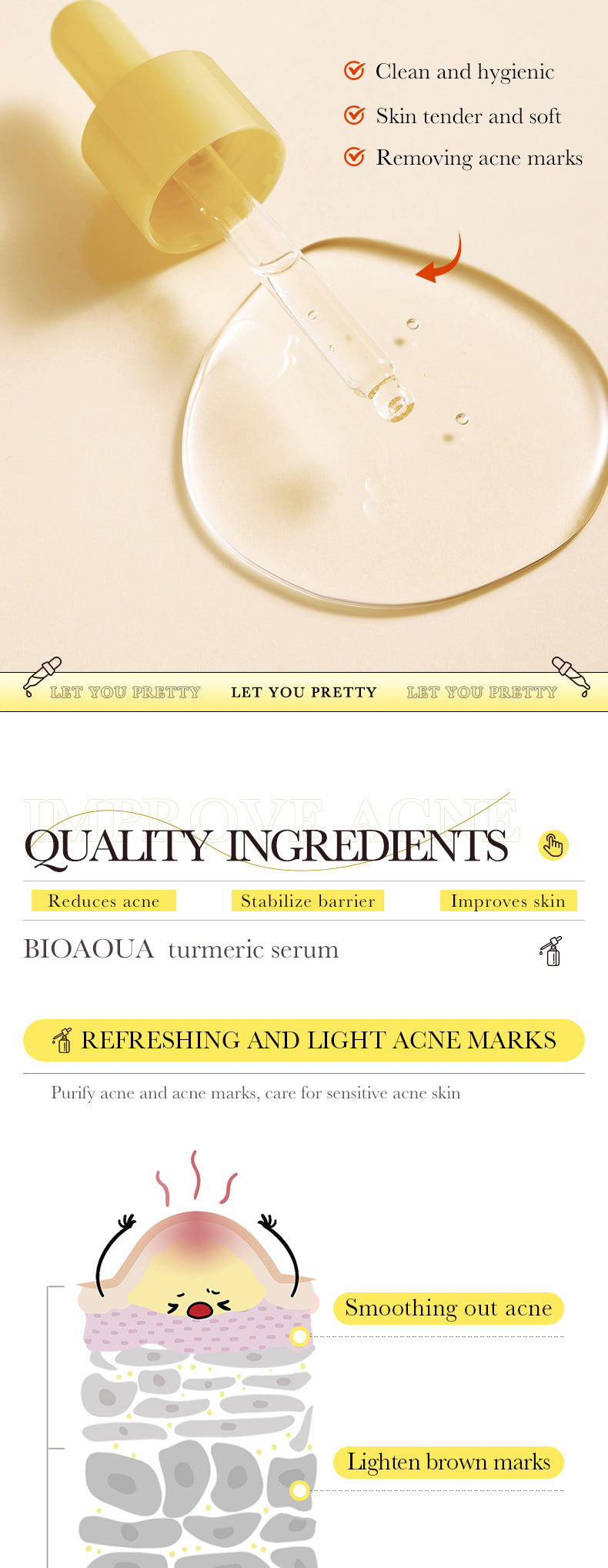 BIOAOUA Essence Series Hydrating and Nourishing Vitamins C Essence   Factory Direct Sales