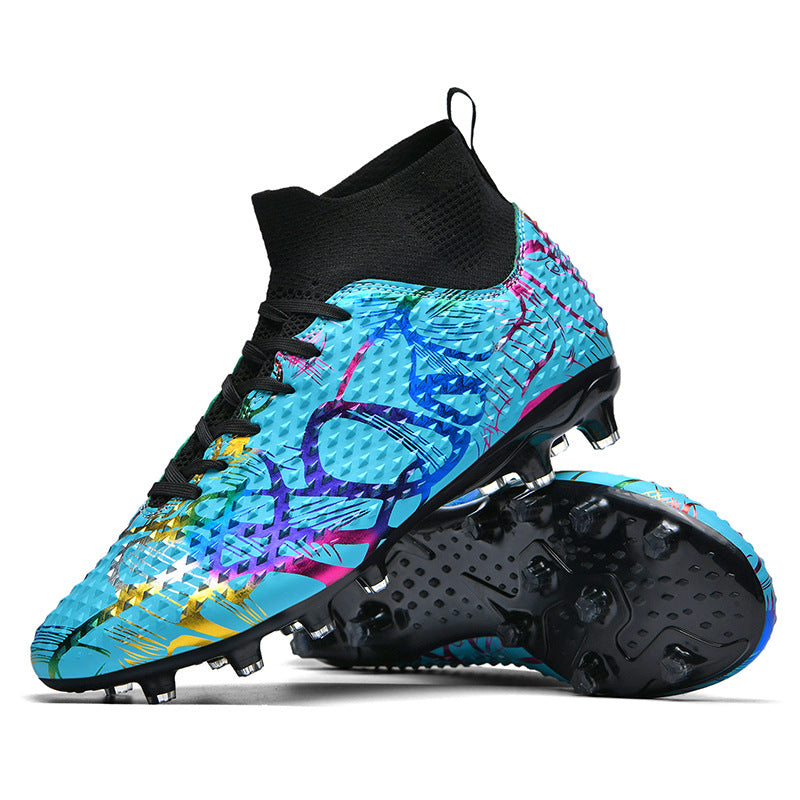 Assassin15Men's Football Shoes for Primary and Secondary School Students and Teenagers AG Spike tf Broken Nail Adult Competition Training Shoes