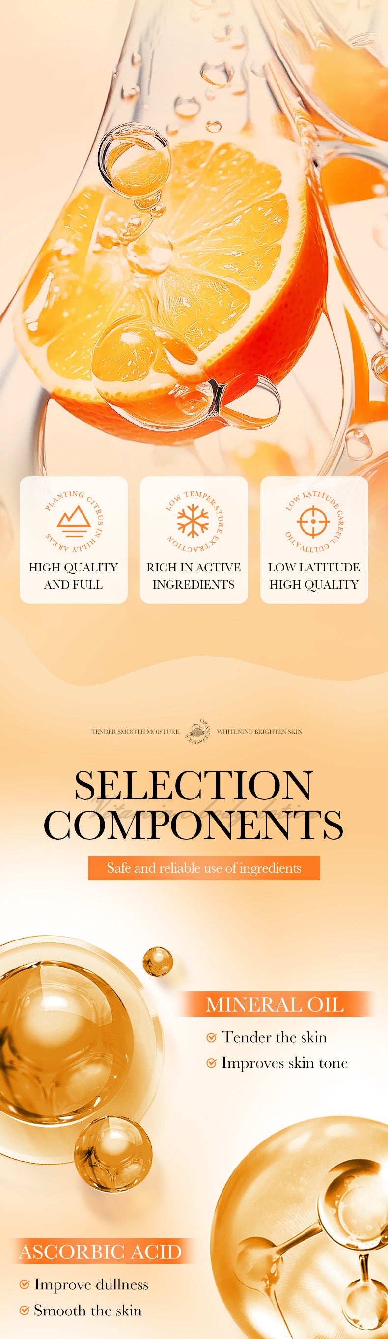 SADOER Vitamin C Whitening and Moisturizing Body Lotion Whitening, hydrating, and moisturizing cross-border foreign trade wholesale