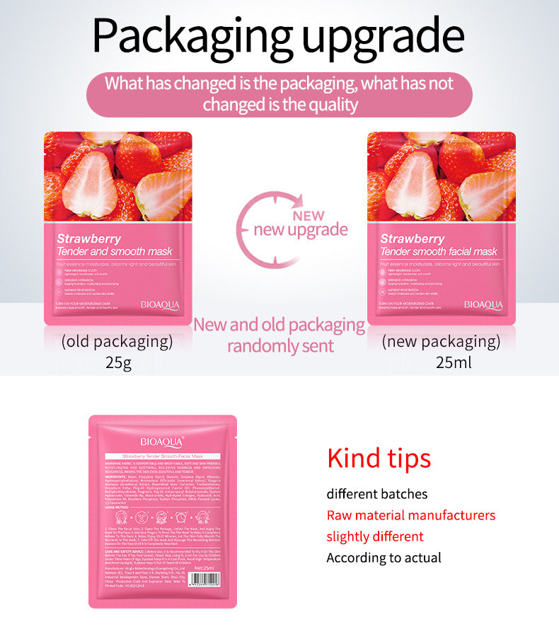Mask BIOAOUA Plant and Fruit Face Mask Sheets Hydrating and Moisturizing  Wholesale OB
