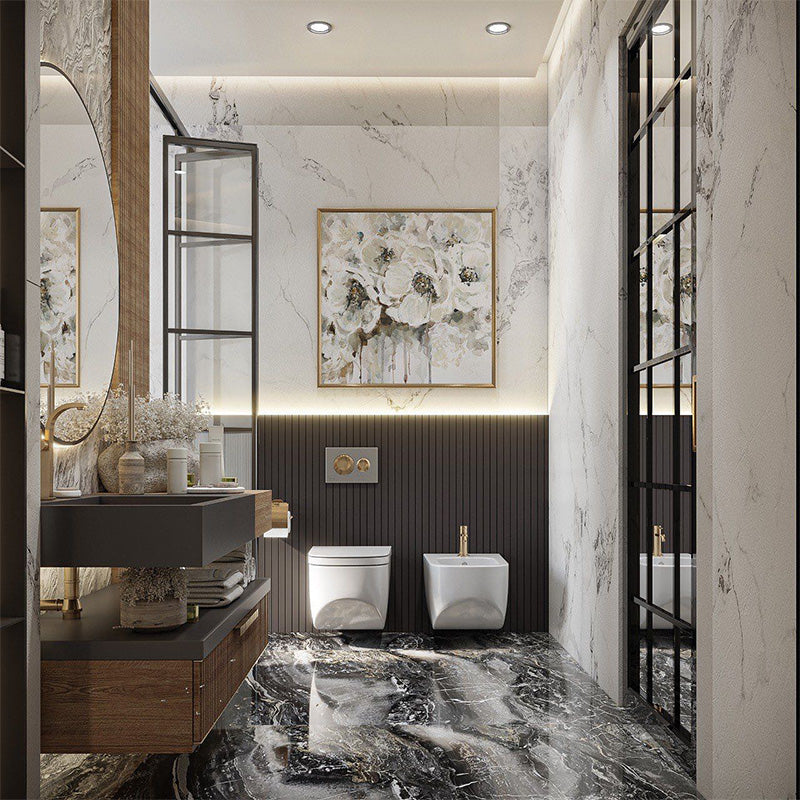 Solid Wood Bathroom Furniture European Antique Bathroom Vanity Cabinets