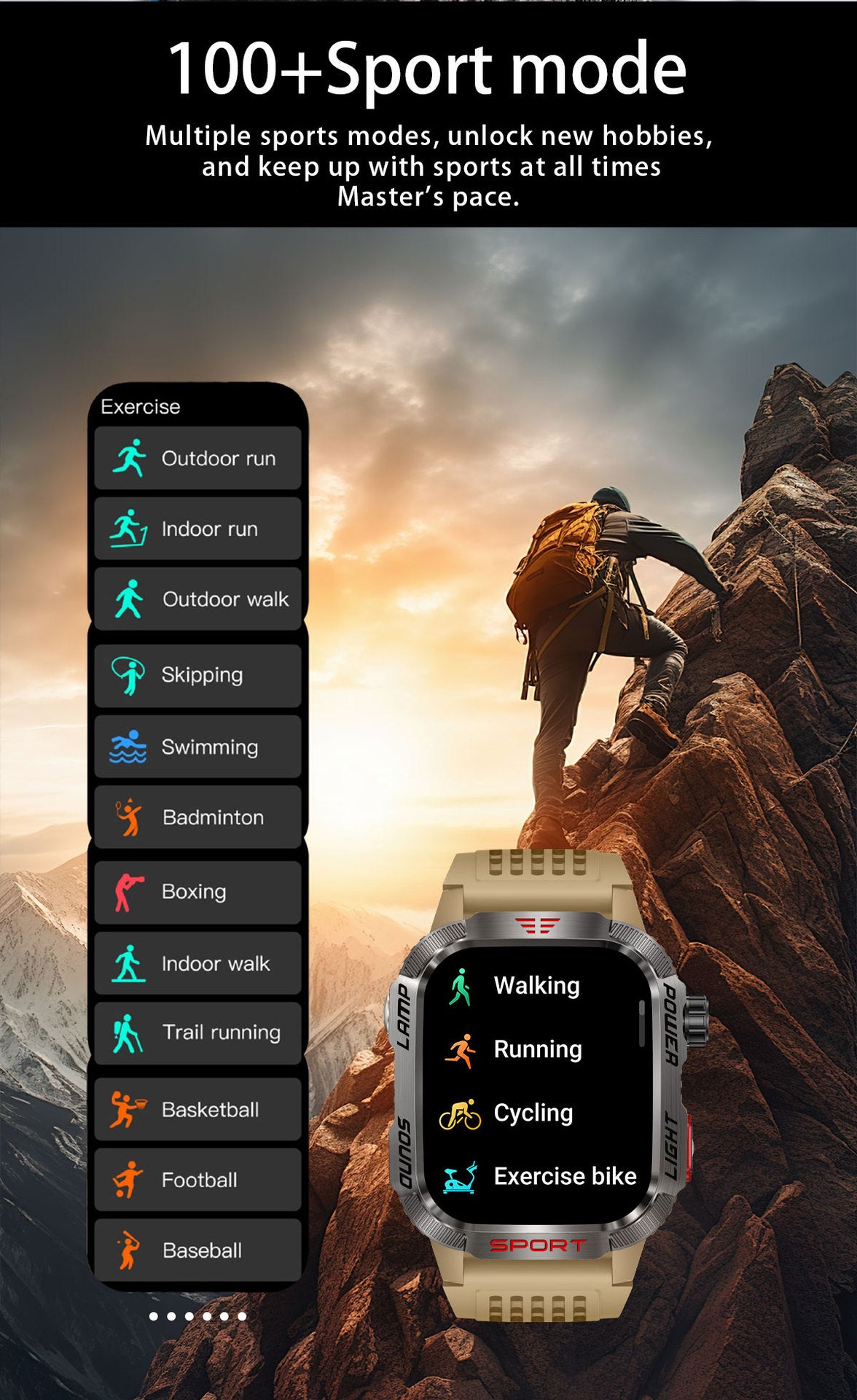 HT29Smart Watch Bluetooth Call True Heart Rate Step Sleep Monitoring IP68Deep Waterproof Sports Tri-Proof