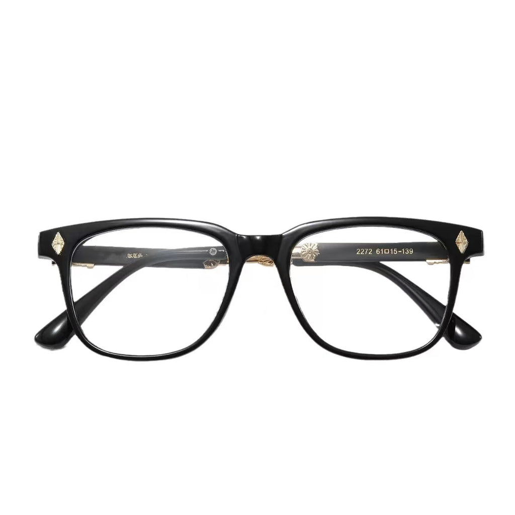 2025New Fashion Trend Square Frame Blue Light Blocking Non-Prescription Glasses Retro Large Frame Unisex Eyeglasses Frame2272