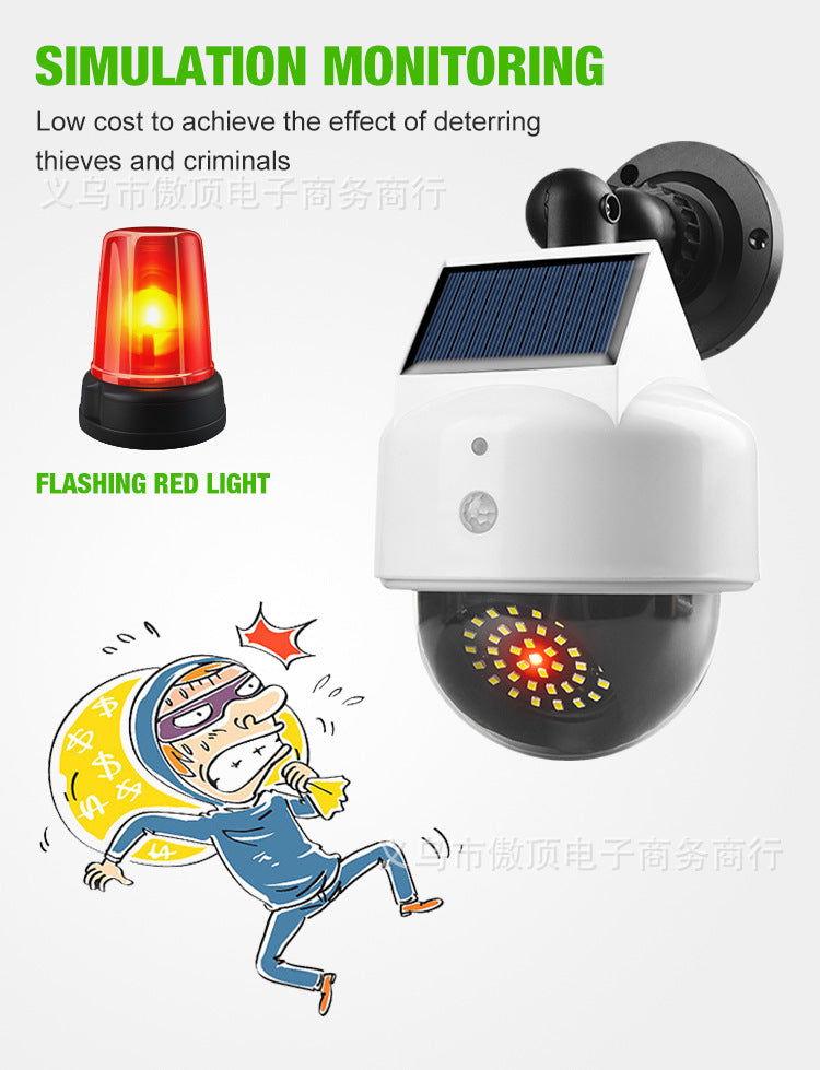 Simulated Surveillance Light Solar Garden Light Fake Camera Street Light Human Body Sensor Wall Light Split-Type Garden Light