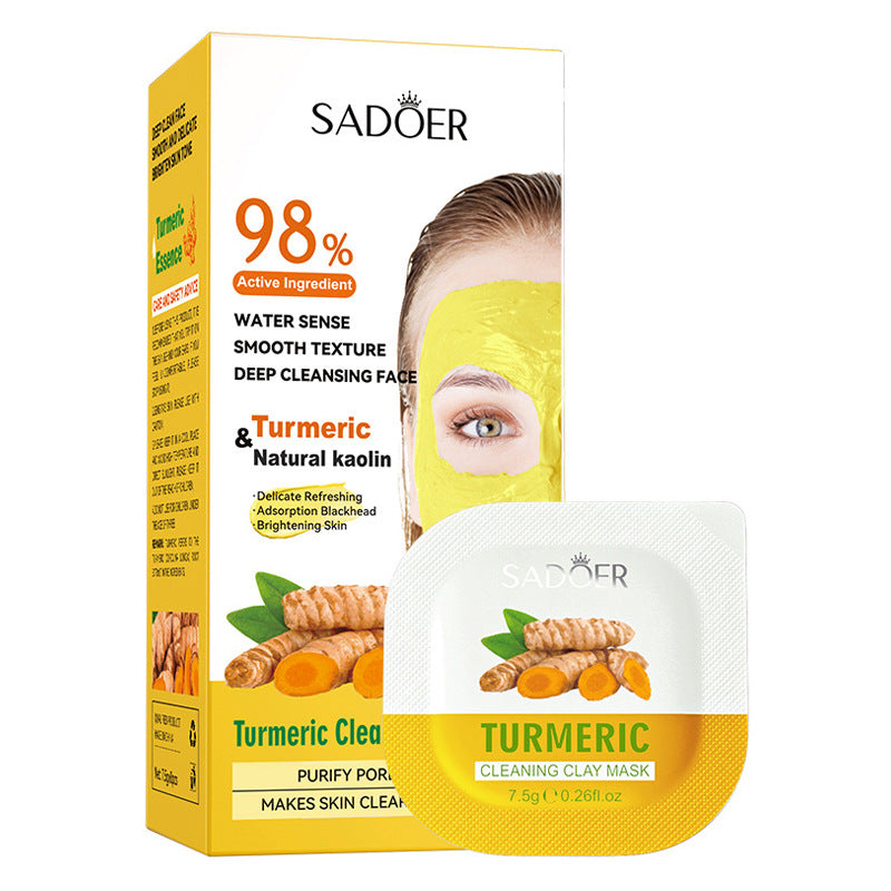 Cleaning Compound Film SADOER Green Tea Turmeric Rose Moisturizing Mask Cross-Border Foreign Trade Wholesale