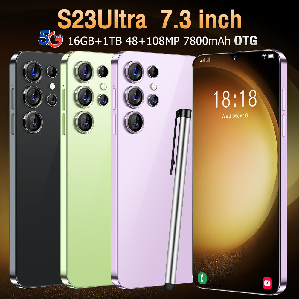 New S23 Ultra 7.3Inch16+1T All-in-One Smart Android Phone(Popular)