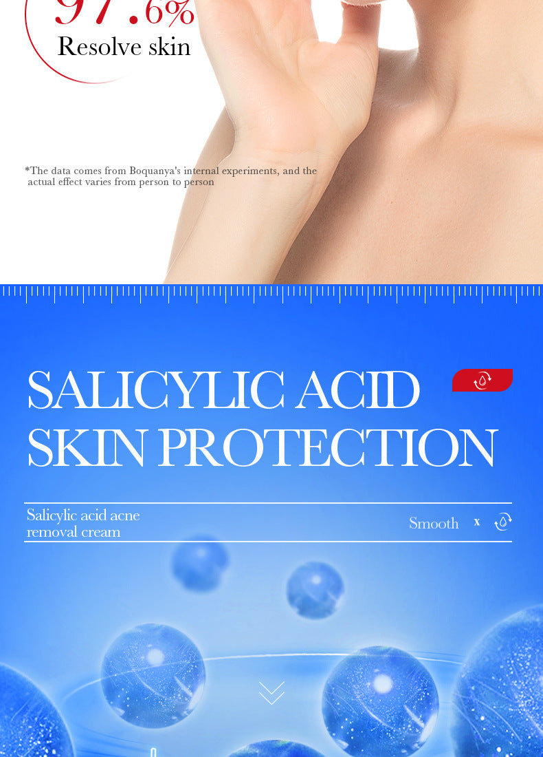 Cream BIOAOUA Salicylic Acid Moisturizing Hydrating Fading Acne Marks  Wholesale