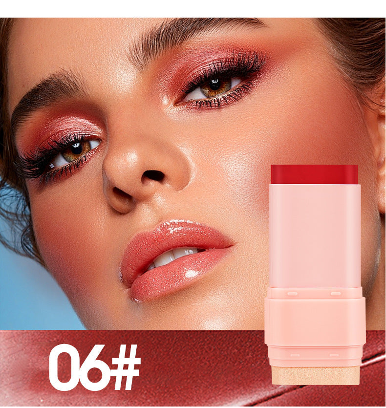 Matte Blush Cream15g Nude Six-Color Waterproof Gradient Blush Cream Version Daily Makeup