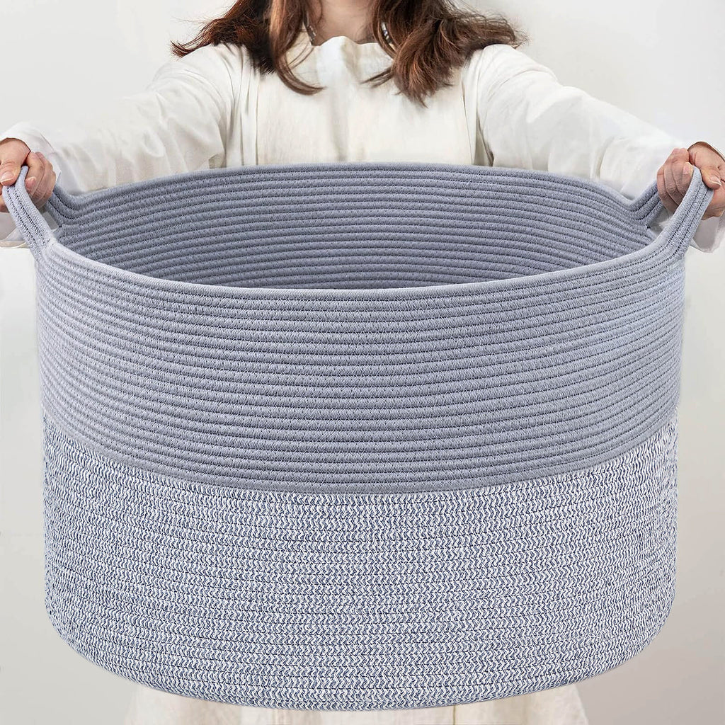 Woven Storage Basket Laundry Basket Dirty Clothes Basket Miscellaneous Children's Toy Organizer Foldable