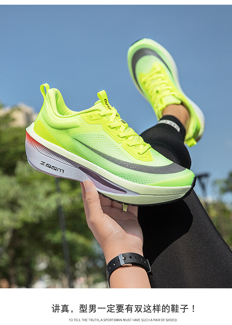 2025Plus Size Sports Shoes Racing Training Carbon Plate Sports Shoes Lightweight Men and Women Autumn Running Shoes
