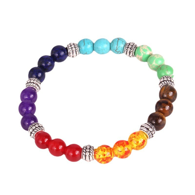 108Pink Quartz Bracelet Lotus Lucky Tree Pendant Labradorite Braided Bracelet Agate Tiger Eye Elastic Bracelet