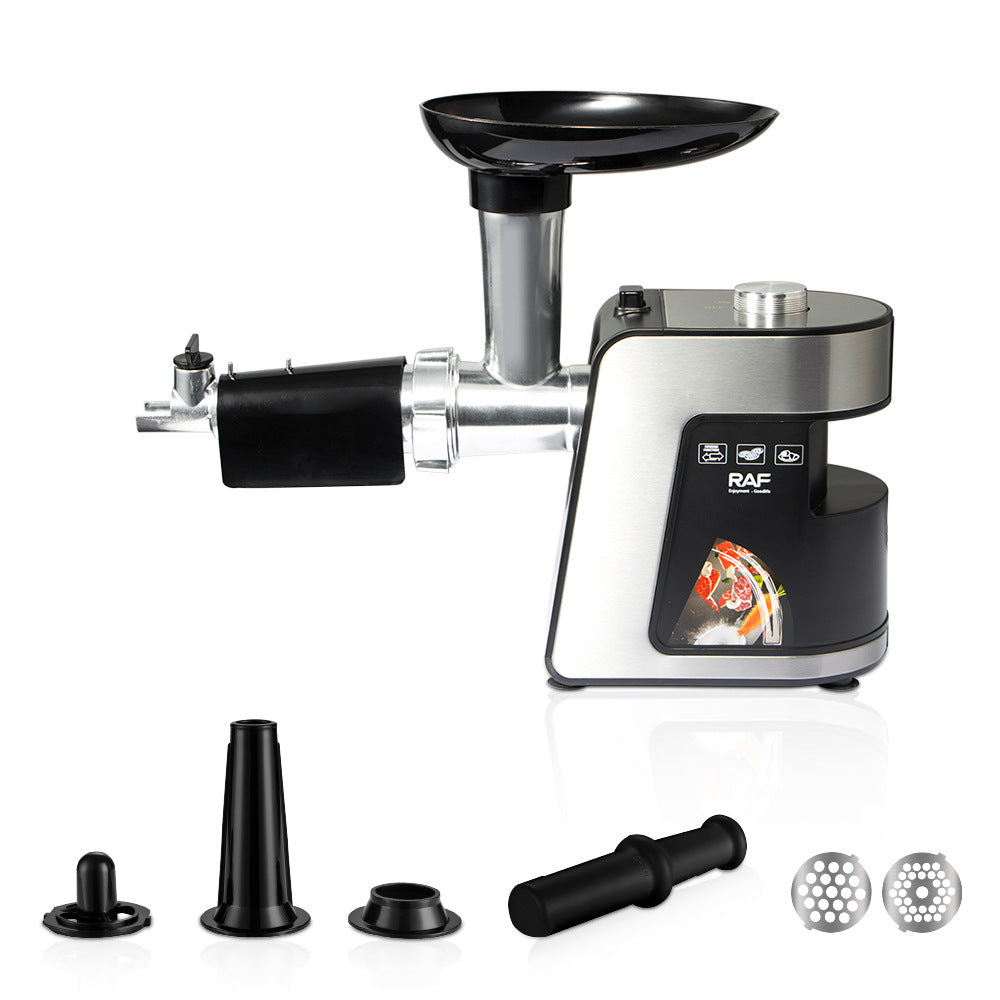 RAF Blender Household Small Meat Grinder Electric Desktop Meat Mincer Sausage Stuffer Food Processing Machine
