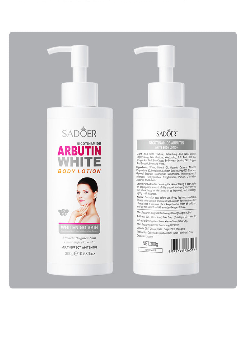 Niacinamide Arbutin Set SADOER Whitening, hydrating, and moisturizing skincare products  wholesale