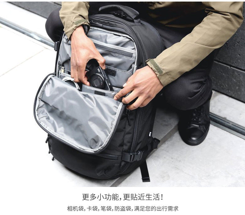ozuko Men's Backpack Business Travel Computer Bag Outdoor Multifunctional Commuting Backpack Waterproof