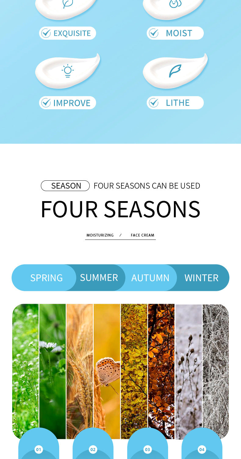 Snail Cream140g SADOER Hydrating Moisturizing and Nourishing Skin Rejuvenation Cross-Border Foreign Trade Live Wholesale