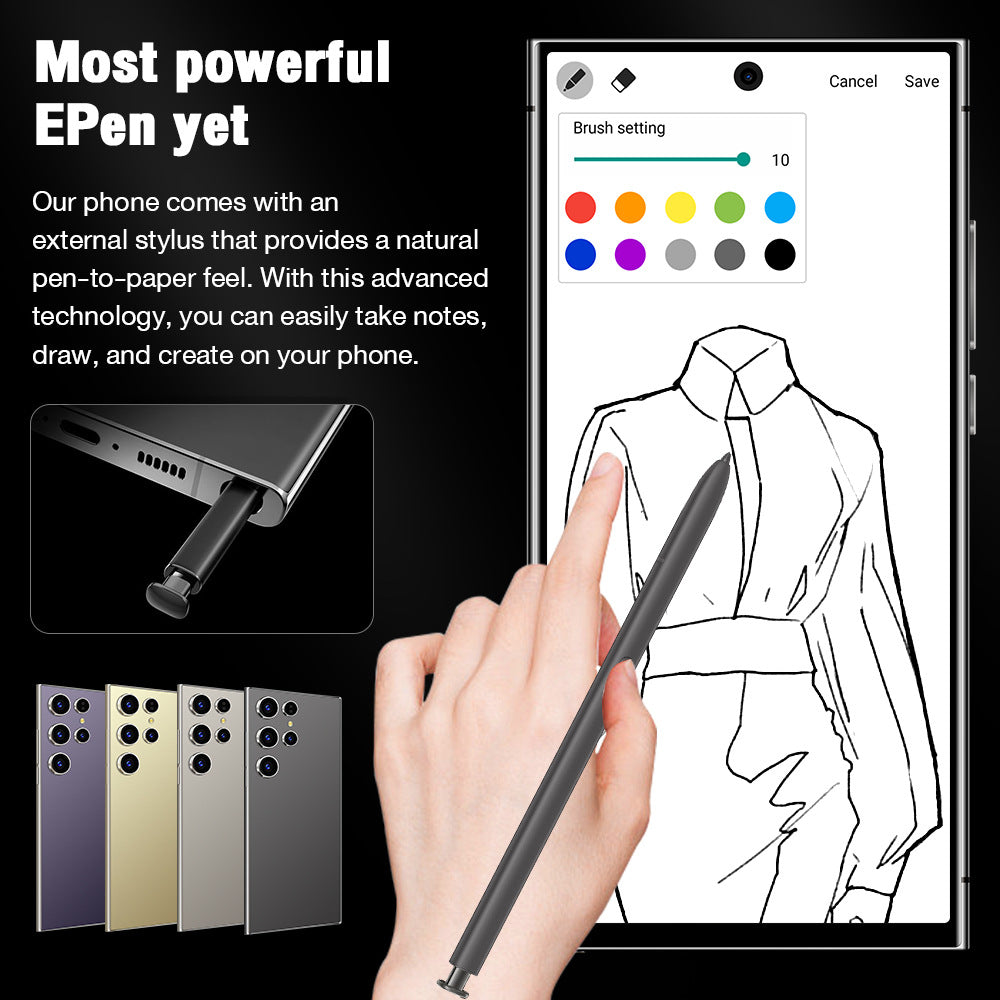 S24Ultra Mobile Phone7.3incell Notch Screen16+1T Source Factory Hot-Selling Smart