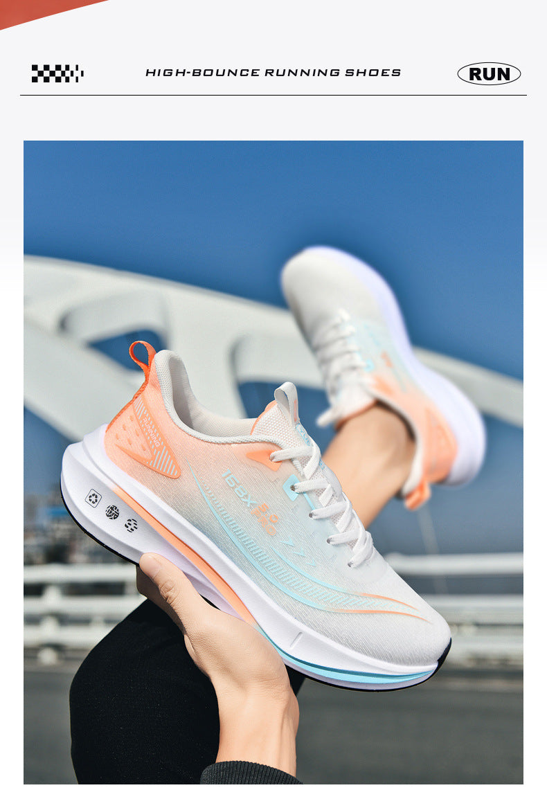 2025Large Size Marathon Running Shoes for Men and Women, Outdoor Aerobic Running, Lightweight and Breathable, Student Physical Test Running Shoes
