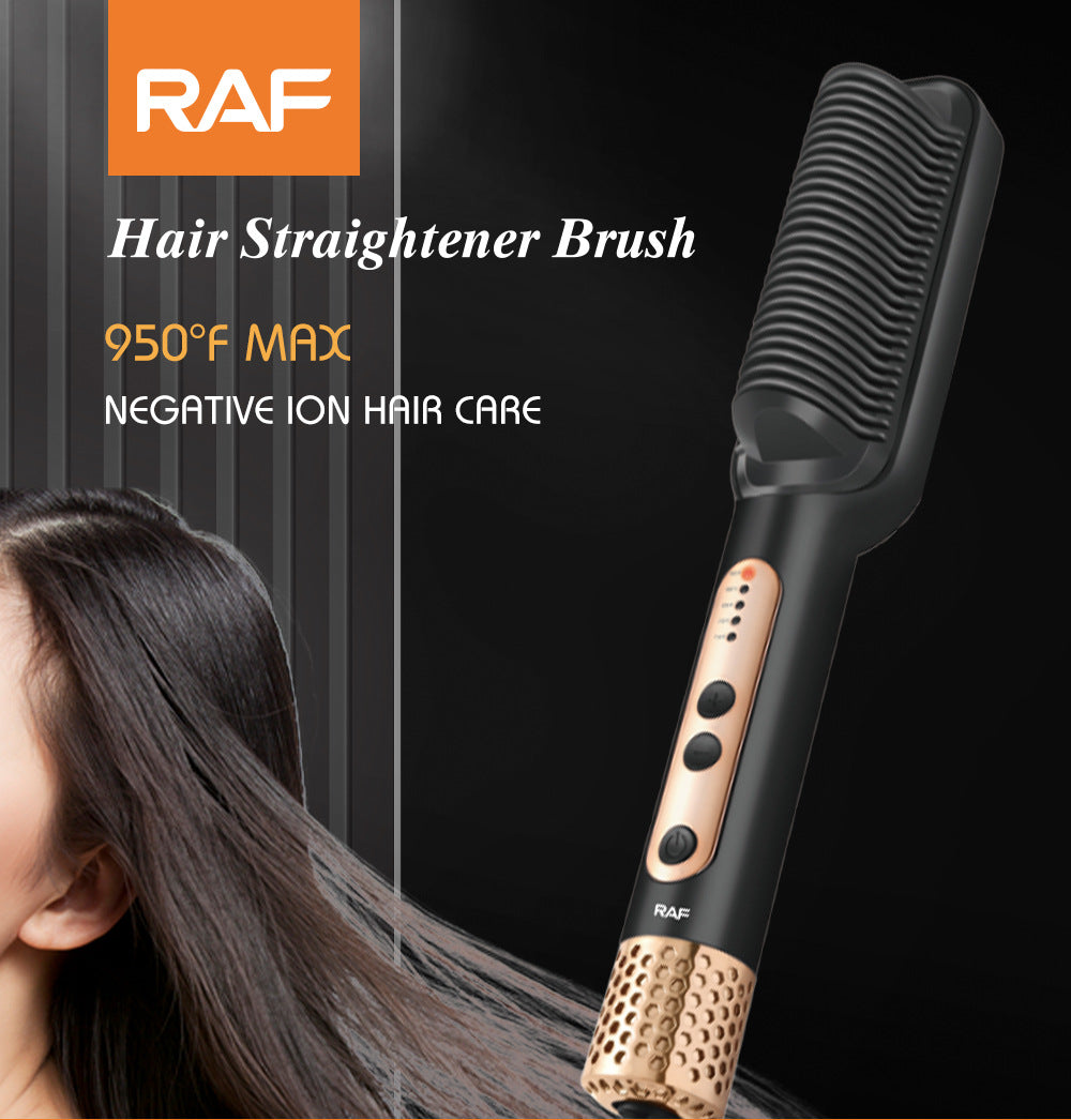 New Product Hair Straightening Comb Negative Ion Non-Damaging Hair Straightening and Curling Dual-Use Electric Curling Iron Hair Straightener  Home Use