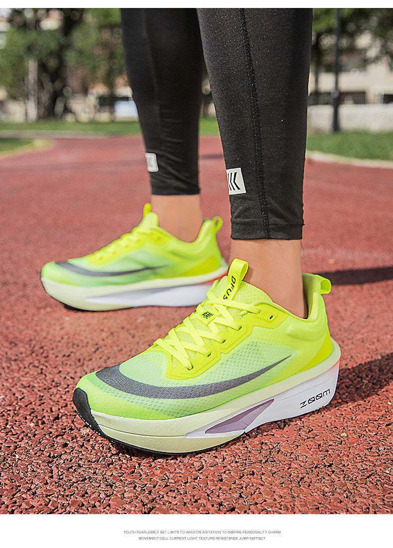 2025Plus Size Sports Shoes Racing Training Carbon Plate Sports Shoes Lightweight Men and Women Autumn Running Shoes