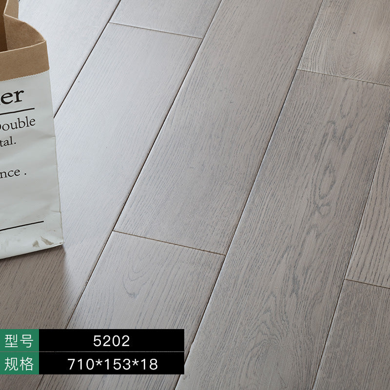 In-stock Solid Oak Flooring from Source Scar Modification Hand Scratch Pattern Original Wood Floor Solid Wood with Dragon Bone Design