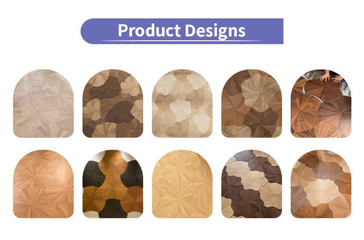 Custom 15mm Solid Wood Oak Lotus Pattern Waterproof Anti-Slip Decorative Laminate Flooring | Premium Engineered Exterior