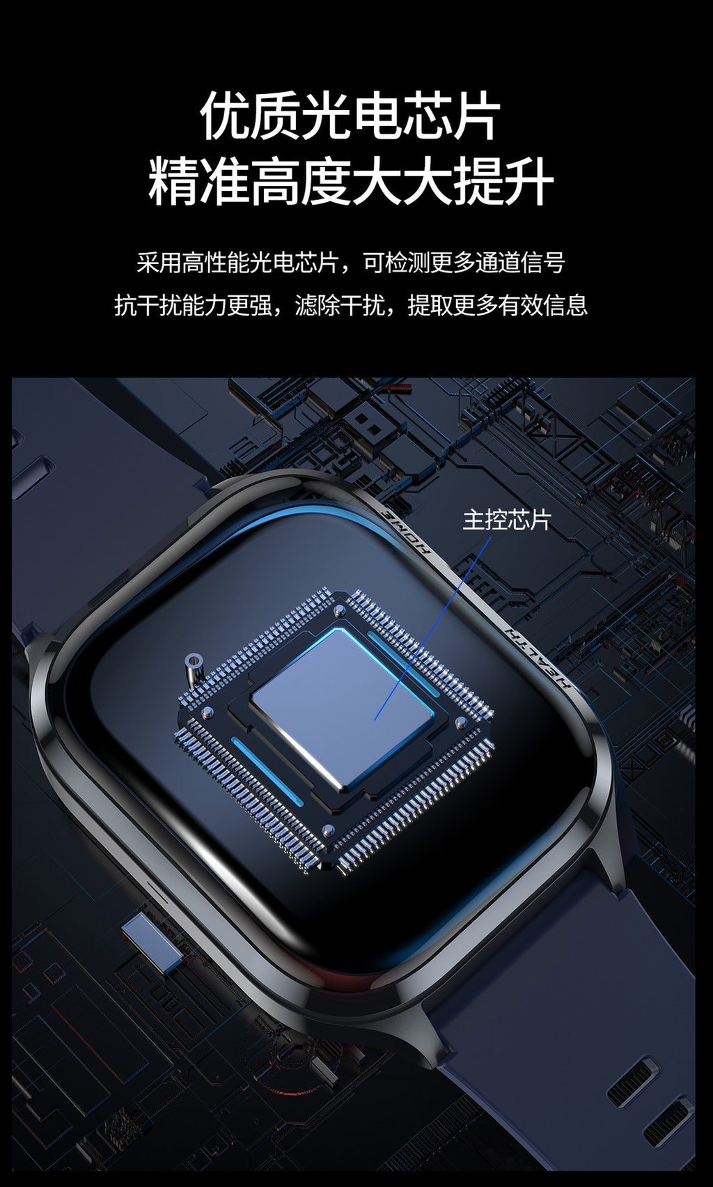 S18Air Pump Blood Pressure Smart Watch Airbag Blood Pressure Heart Rate Blood Oxygen Body Temperature Monitoring Smart Watch S28Health