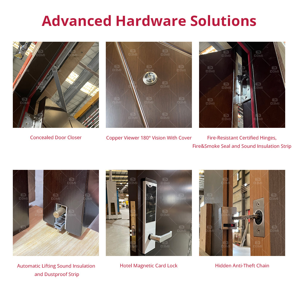 Engineering-Grade HPL Fire Wood Door | UL/BS Certified 2-Hour Fire Rated Multi-Layer Wooden Door for Commercial Construction
