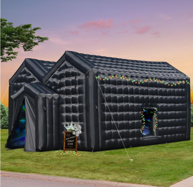 Low Price Single Fabric Inflatable Commercial Event Tent Club Colorful Spotlight Smoke Portable Inflatable Bar