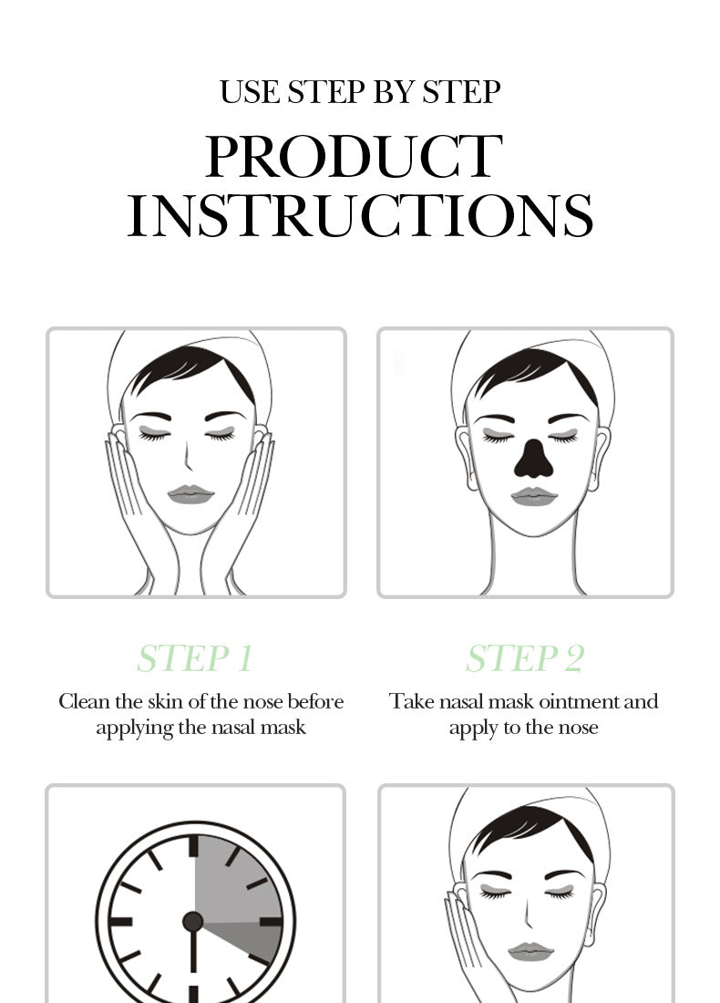 Bamboo Charcoal Blackhead Absorbing Nose Mask Patch SADOERT District Nursing60g  Foreign Trade Skincare Wholesale