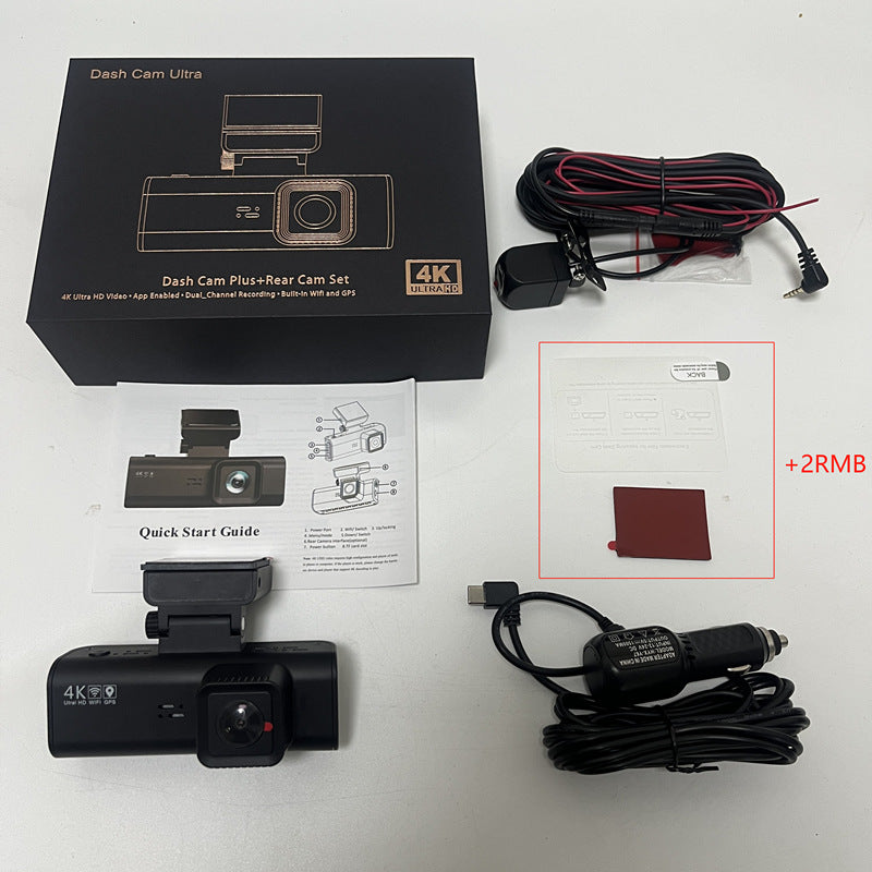 V56 3.18Inch Screen4K+1080P Driving Recorder REDTIGER F7N Optimized Driving Recorder wifi