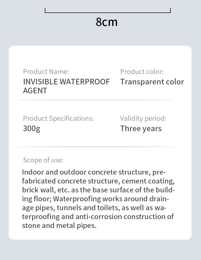 Transparent Waterproof Glue for Bathroom Leak Repair, No Tile Breaking, Floor Waterproof Coating, Waterproof Glue